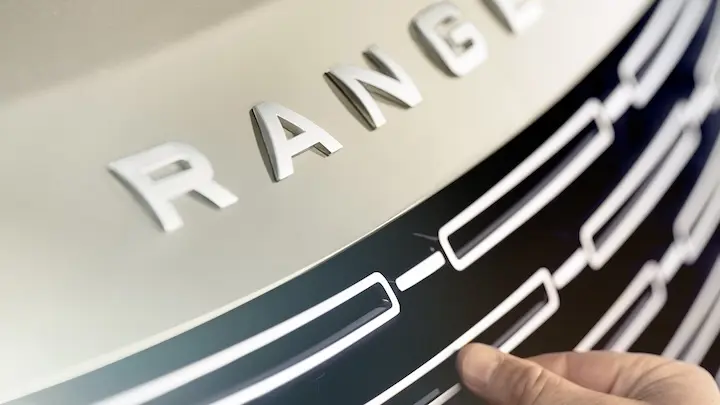 Front grill of a range rover